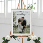 Wedding Welcome Sign Poster with Photo<br><div class="desc">Welcome your guests with this lovely personalized welcome sign! Easily add your high resolution image and edit the names and date! Frame or mount to foam board! This makes a lovely keepsake after the wedding!</div>