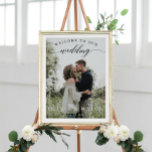 Wedding Welcome Sign Poster With Photo at Zazzle