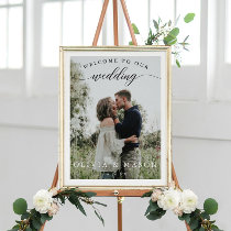 Wedding Welcome Sign Poster with Photo