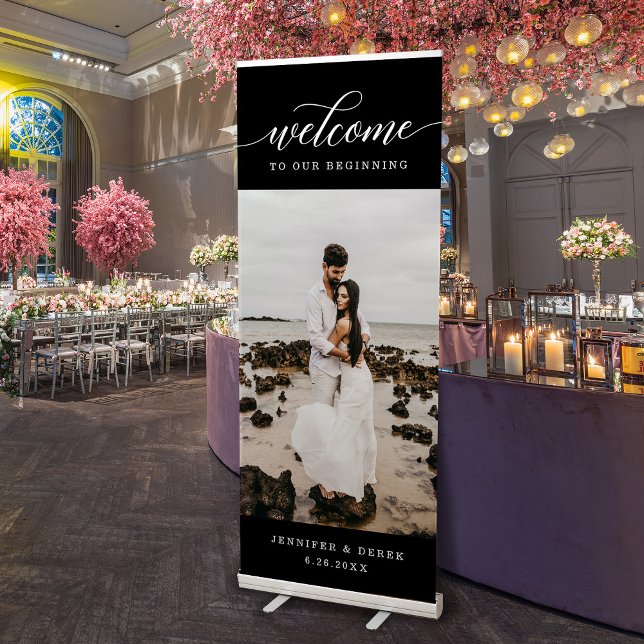 Wedding Welcome Sign Retractable Banner Template (Creator Uploaded)