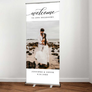 Wedding Welcome Sign Retractable Banner Template