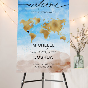 Wedding Welcome Sign Wedding Destination Beach