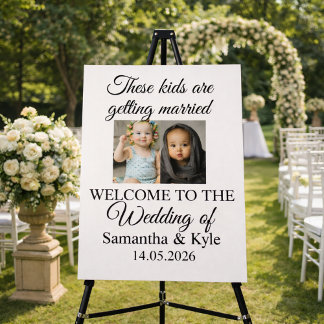 Wedding welcome sign, Wedding Entrance Decor Foam Board