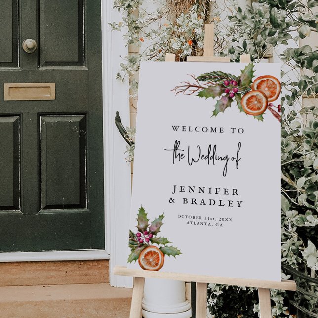 Wedding Welcome Sign | Winter Wedding (Creator Uploaded)