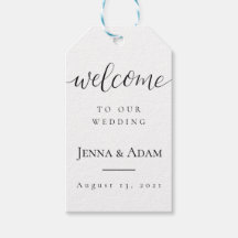 Wedding Welcome Tag