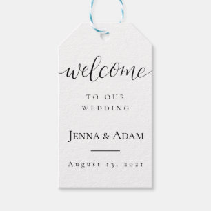 Wedding Welcome Tag
