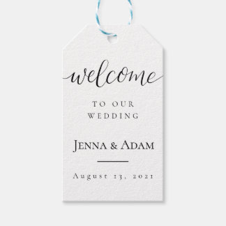 Wedding Welcome Tag