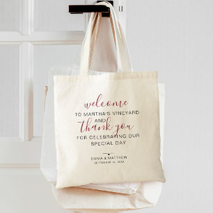 Wedding Welcome Thank You Destination Tote Bag