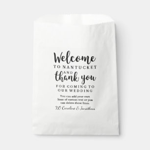 Wedding Welcome Thank You Hotel Custom Favor Bag