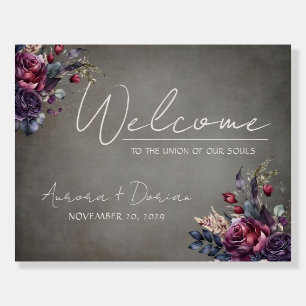 Wedding Welcome Thank You Reversible Foam Board