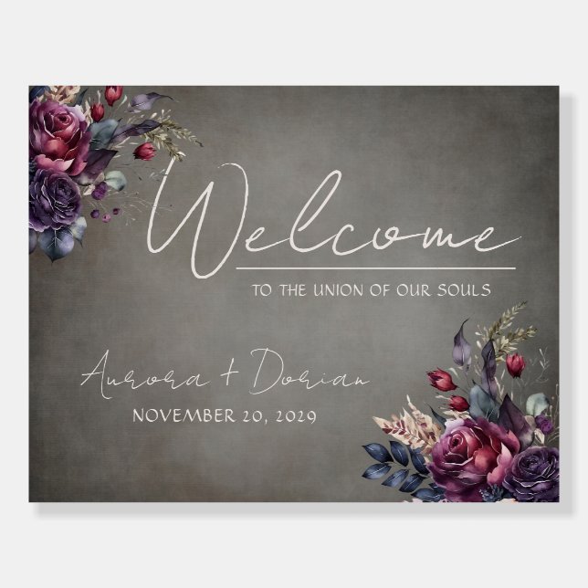 Wedding Welcome Thank You Reversible Foam Board (Front)