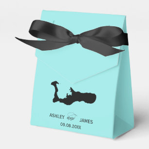Wedding Welcome to Grand Cayman Map Favor Box