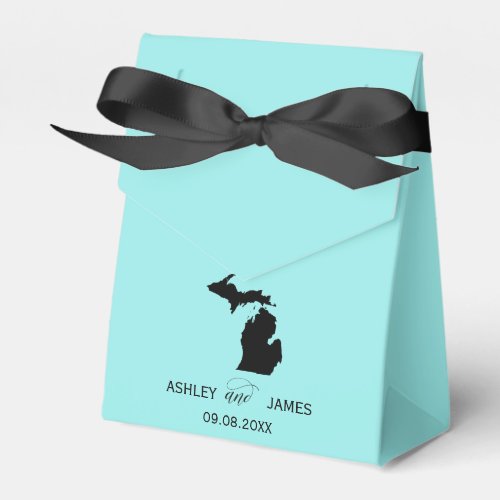 Wedding Welcome to Michigan Favor Box State Map