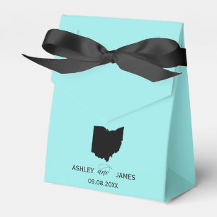 Wedding Welcome to Ohio Favor Box, State Map Boxes