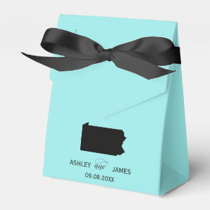 Wedding Welcome to Pennsylvania Favor Box, Map Boxes