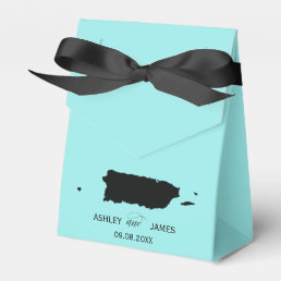 Wedding Welcome to Puerto Rico Map Favor Box