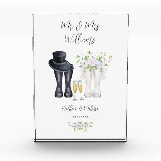 Wedding Welly Boots Photo Block