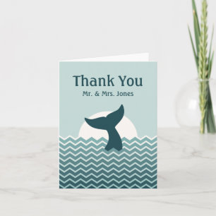 Wedding Whale Tail Thank You