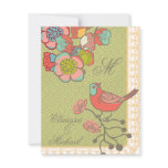 Wedding Whimsy Birds RSVP Card