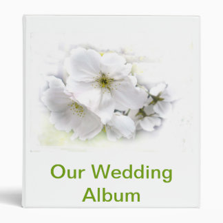 Wedding White Blossom Wedding Album Binder