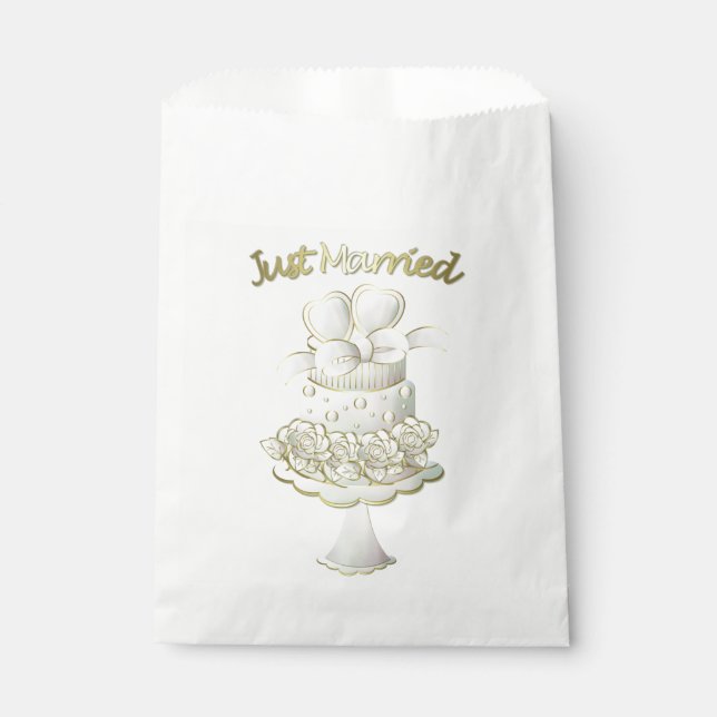 Wedding - White Favor Bags (Front)