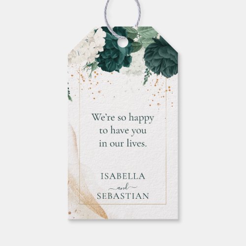 Wedding White Lavender Touch Emerald Green