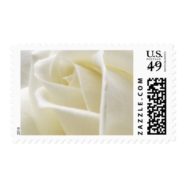 Wedding White Rose Postage