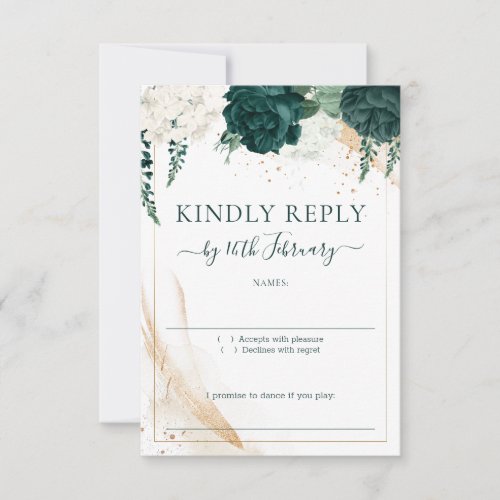 Wedding White Signature Emerald Green Rose