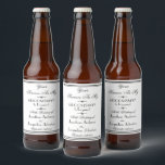 Wedding Will You Be My Groomsman Modern Proposal  Beer Bottle Label<br><div class="desc">Wedding Will You Be My Groomsman Modern Proposal Beer Bottle Label. Proposal personalized with the Bride and Groom's names and the marriage date. Click personalize this template to customize it with the Bride and Groom names and the marriage date quickly and easily. Wedding Will You Be My Groomsman Modern Proposal...</div>