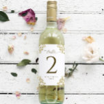 Wedding Wine Bottle Table Numbers Vintage Gold Sticker<br><div class="desc">Vintage Gold Wine Bottle Table Number Labels for Weddings & Events: These elegant classic table number labels are 4 x 4 inches and are perfect for making your own wine bottle table numbers for your wedding reception, rehearsal dinner or engagement party tables. View more matching vintage gold wedding products below....</div>