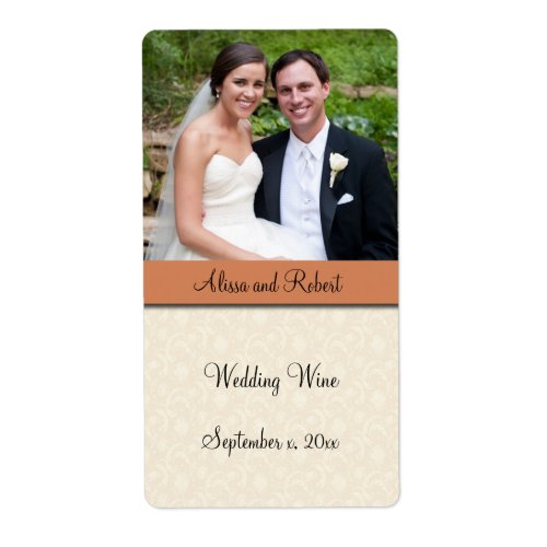 Wedding Wine Custom Photo Label