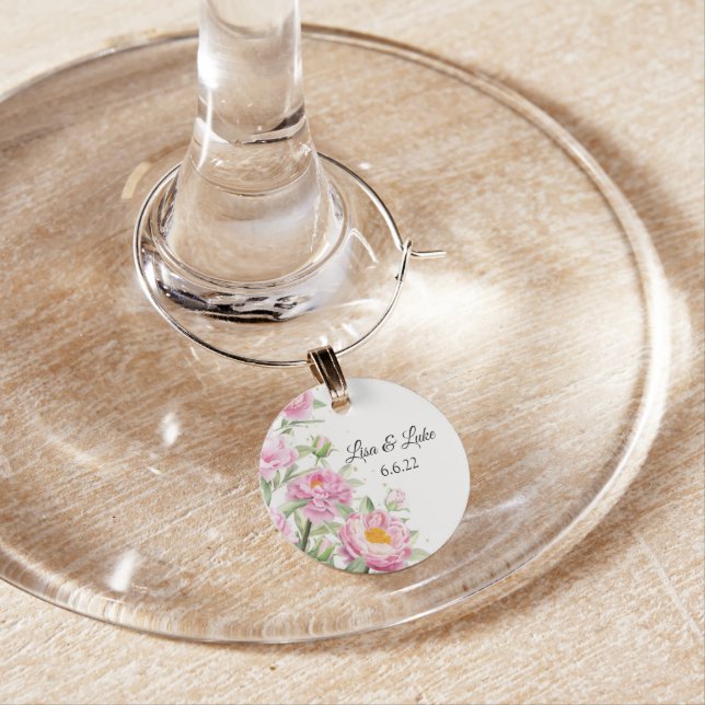 Wedding Wine Glass Charm (In Situ)