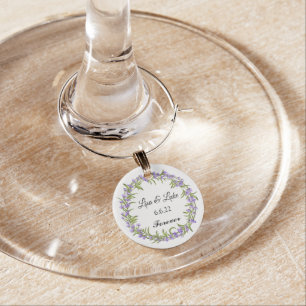 Wedding Wine Glass Charm
