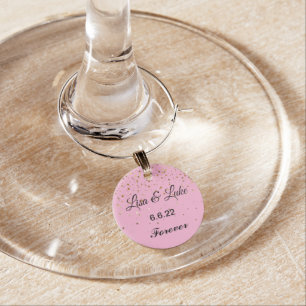 Wedding Wine Glass Charm