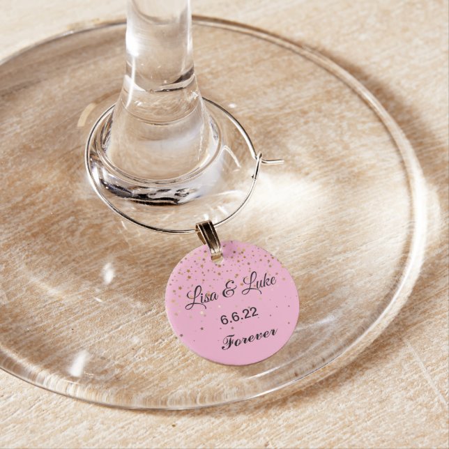 Wedding Wine Glass Charm (In Situ)