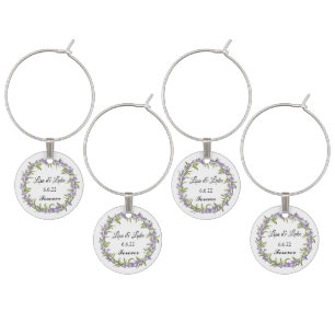 Wedding Wine Glass Charm