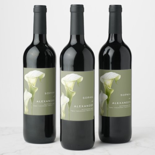 Wedding  Wine Label 