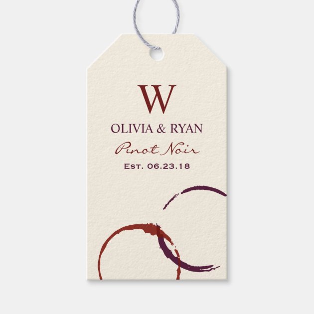 Wedding Wine | Personalized Favor Tags