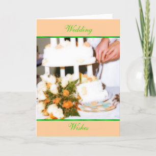 Wedding Wishes Greeting Card Template