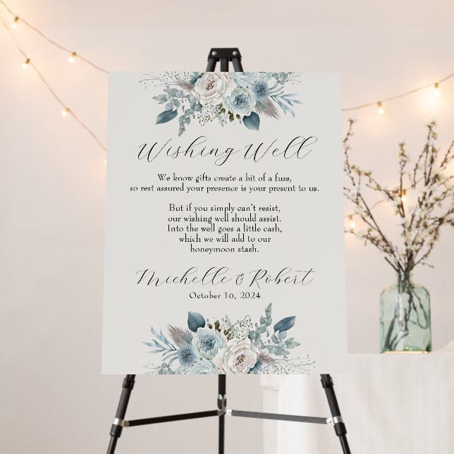 Wedding Wishing Well Sign (In Situ (Stand))