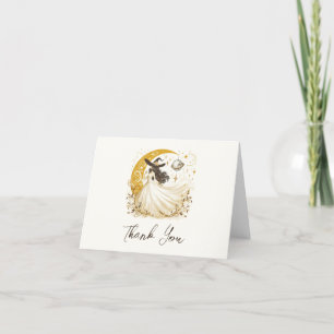 Wedding Witch Letterpress Thank You Card