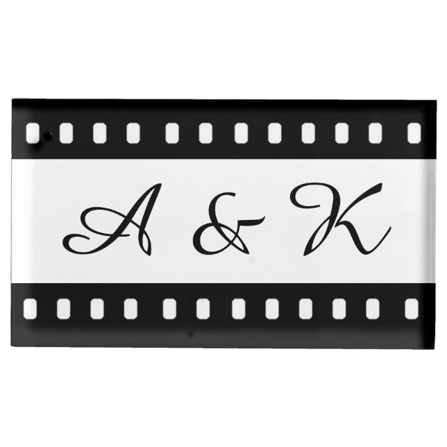 Wedding With A Movie Film Theme Holder (Front)