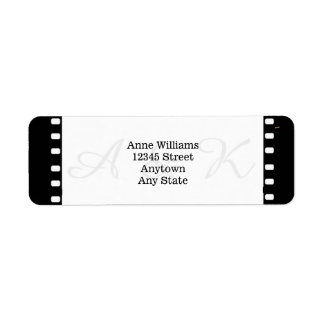 Wedding With A Movie Film Theme Label