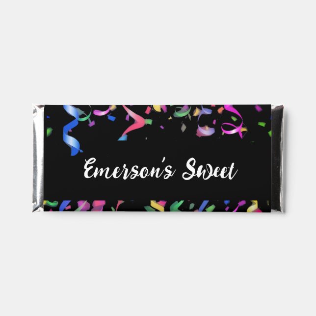 Wedding Wrappers Chocolate Bar Kiss Stickers Label (Front)