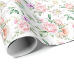 Wedding Wrapping Paper<br><div class="desc">This roll of wedding wrapping paper is shown with a lovely multi color flowers and roses print.
Matte Shown
Customize this item or buy as is.
Stock Image
freepik.com</div>