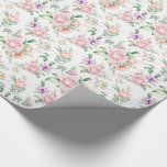 Wedding Wrapping Paper<br><div class="desc">Wrapping paper is shown with a lovely multi color rose and flowers print on a white color background.
Glossy finish shown
Customize this item or buy as is.
Stock Image
freepik.com</div>