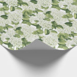 Wedding Wrapping Paper<br><div class="desc">Wrapping paper is shown with a lovely white hydrangea floral print. 
Customize this item or buy as is.





Licensed Print</div>