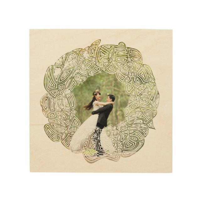 Wedding Wreath Wood Wall Art (Front)