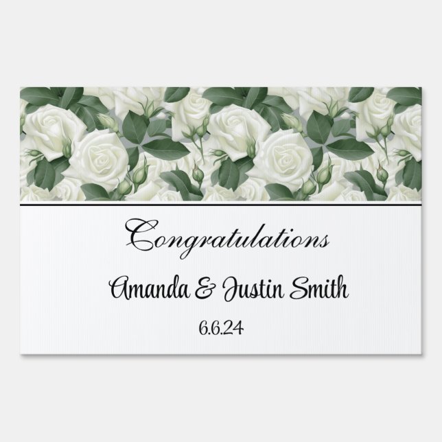Wedding Yard Sign (Front)
