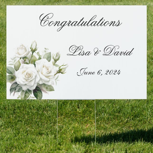 Wedding Yard Sign (Insitu)